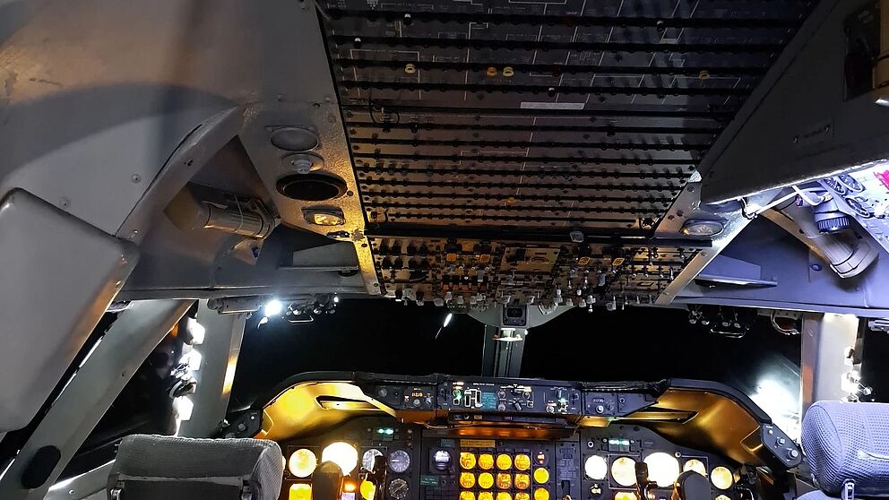 Innenraum eines Cockpits
