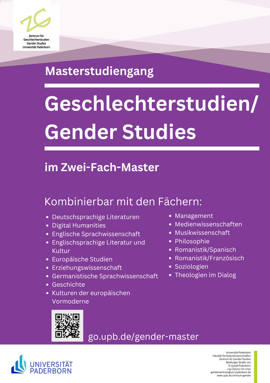 Plakat zum Studiengang