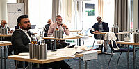 Teilnehmende der internationalen Konferenz "Zur Dynamik der Tradition: Die Beziehungen zwischen Recht und Theologie"