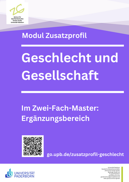 Plakat zum Ergänzungsbereich