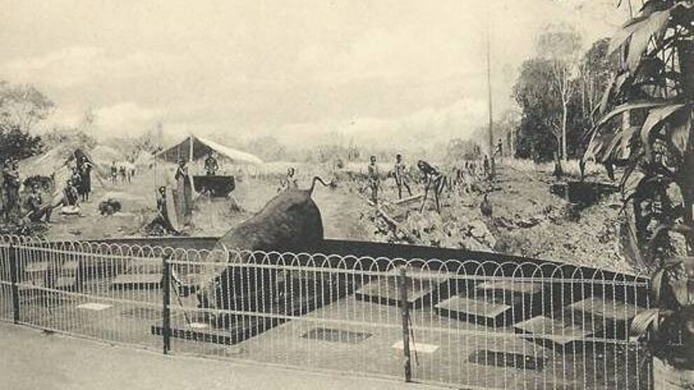 "Menschlicher Zoo" auf der Genfer Weltausstellung 1913