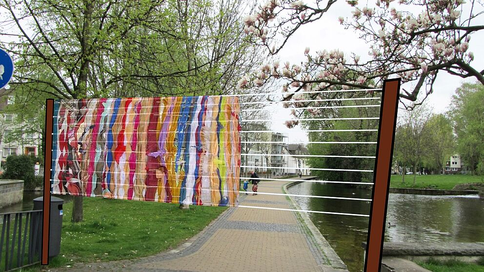 Abbildung: Webrahmen im Paderquellgebiet
