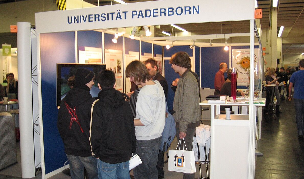 Foto: Der Messestand der Universität Paderborn