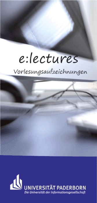 Abbildung: Flyer Vorlesungsaufzeichnungen
