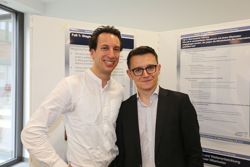 Foto (R. Schwarz): Dr. Bernd Gössling mit Inlogy-Gründer Viktor Schwenke.