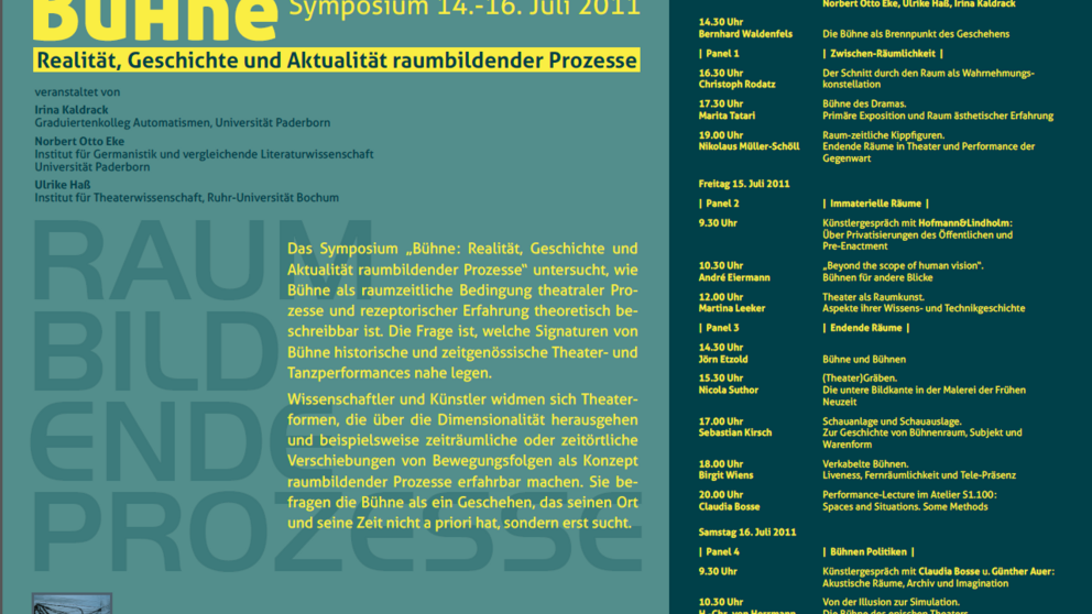 Abbildung: Plakat zum Symposium