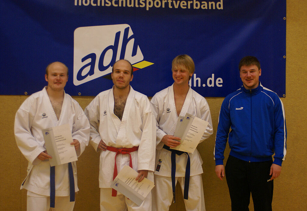 Foto: (v. l.) Michael Wiesing, Dennis Dreimann, Bernd Nowotzin und Simon Cepin.