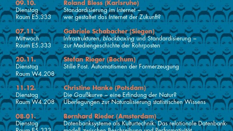 Abbildung: Programm der Ringvorlesung