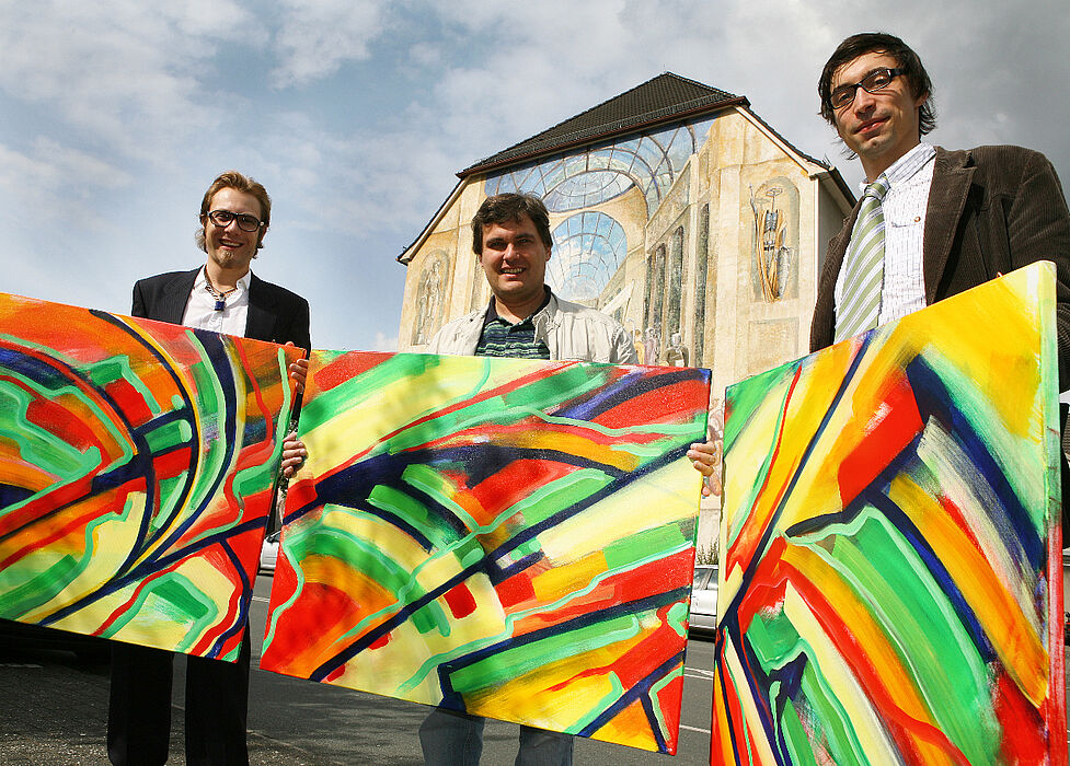 Foto (Adelheid Rutenburges): v. li.: Thomas Coucoulis, Bernward Schäfers und Bartholomäus Rymek