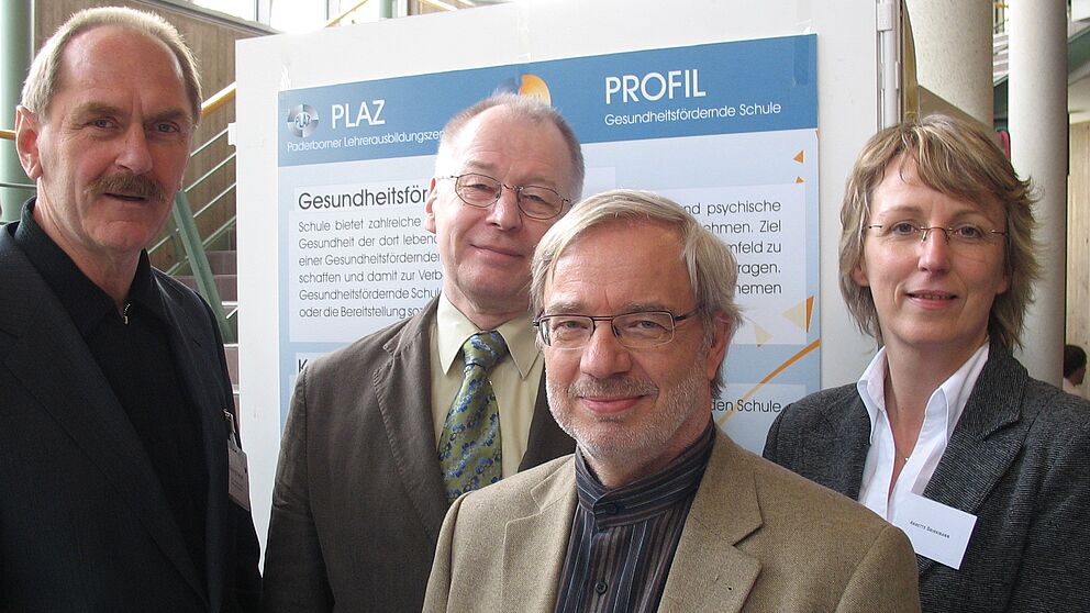 Foto (Christiane Bernert): Gesundheit ist eine wichtige Voraussetzung für alle, die am Schulleben teilnehmen. Darüber referierten während des Profiltags „Gesundheitsförderung im Schulalltag“(v. l.): Georg Israel vom OPUS NRW (Offenes Partizipation