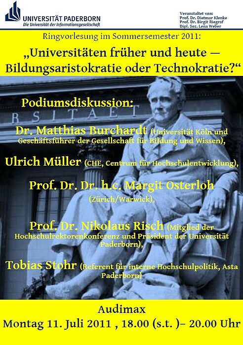 Abbildung: Flyer/Plakat zur Veranstaltung