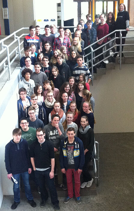 Foto (Universität Paderborn, Pleger): Teilnehmer des 8. Schülerworkshops „Computertomographie und Mathematik“.