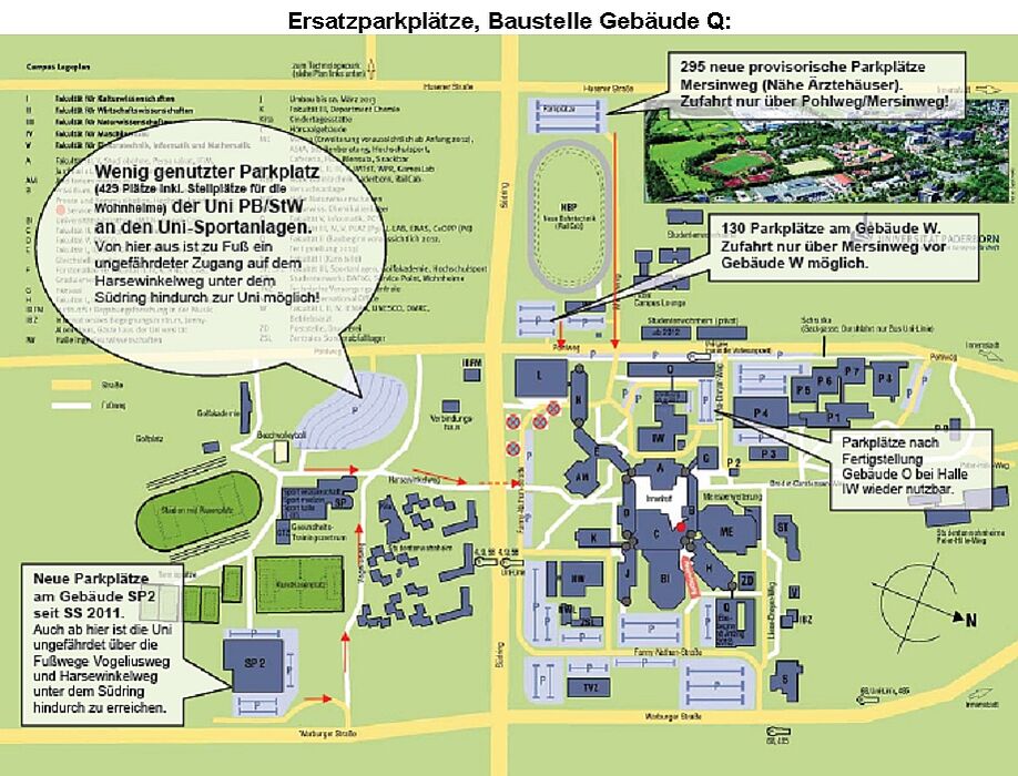 Abbildung: Ersatzparkplätze
