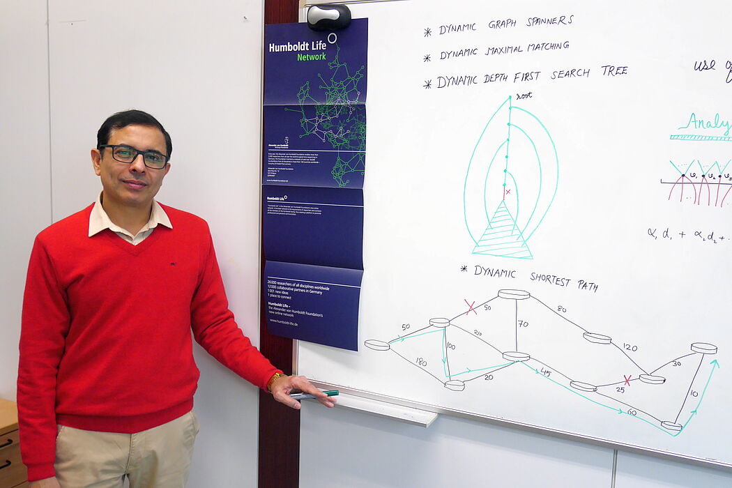 Foto (Universität Paderborn, Thomas Thissen): Prof. Dr. Surender Baswana forscht als Stipendiat der Alexander von Humboldt-Stiftung an der Universität Paderborn.