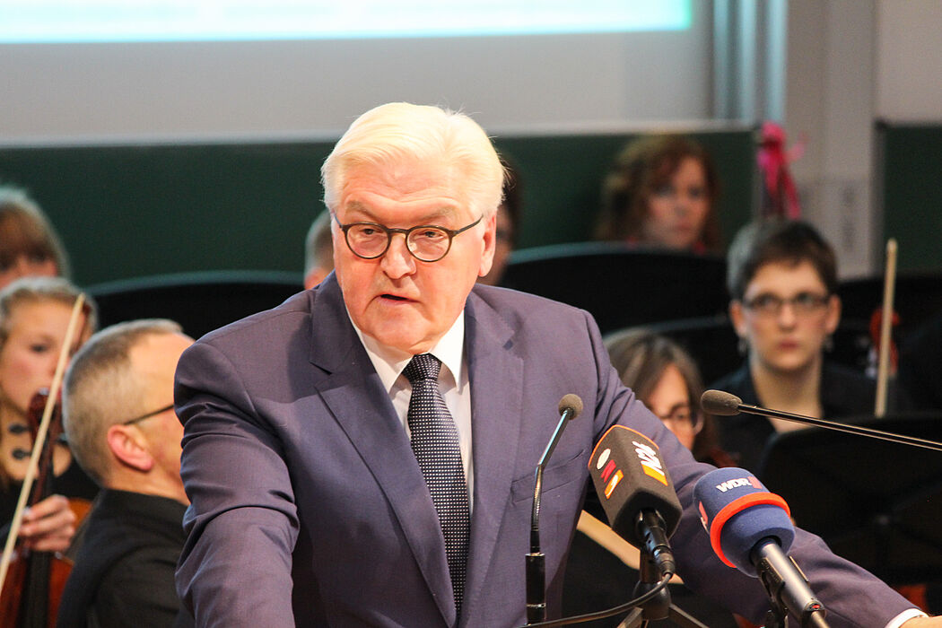 Foto (Universität Paderborn, Johannes Pauly): Bundesaußenminister Dr. Frank-Walter Steinmeier.