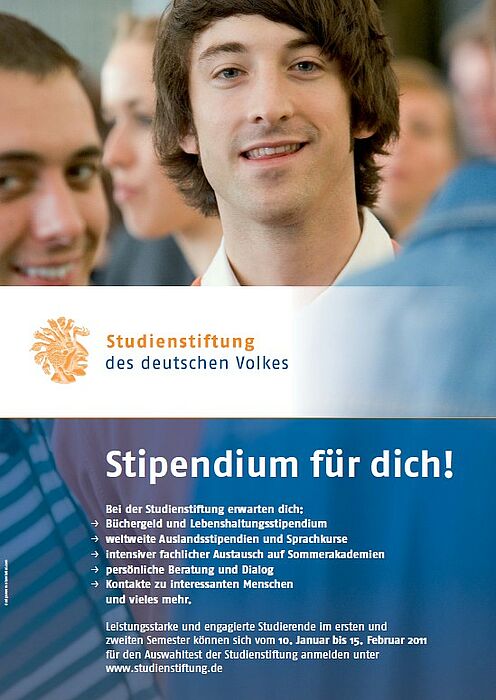 Abbildung: Plakat der Studienstiftung des deutschen Volkes