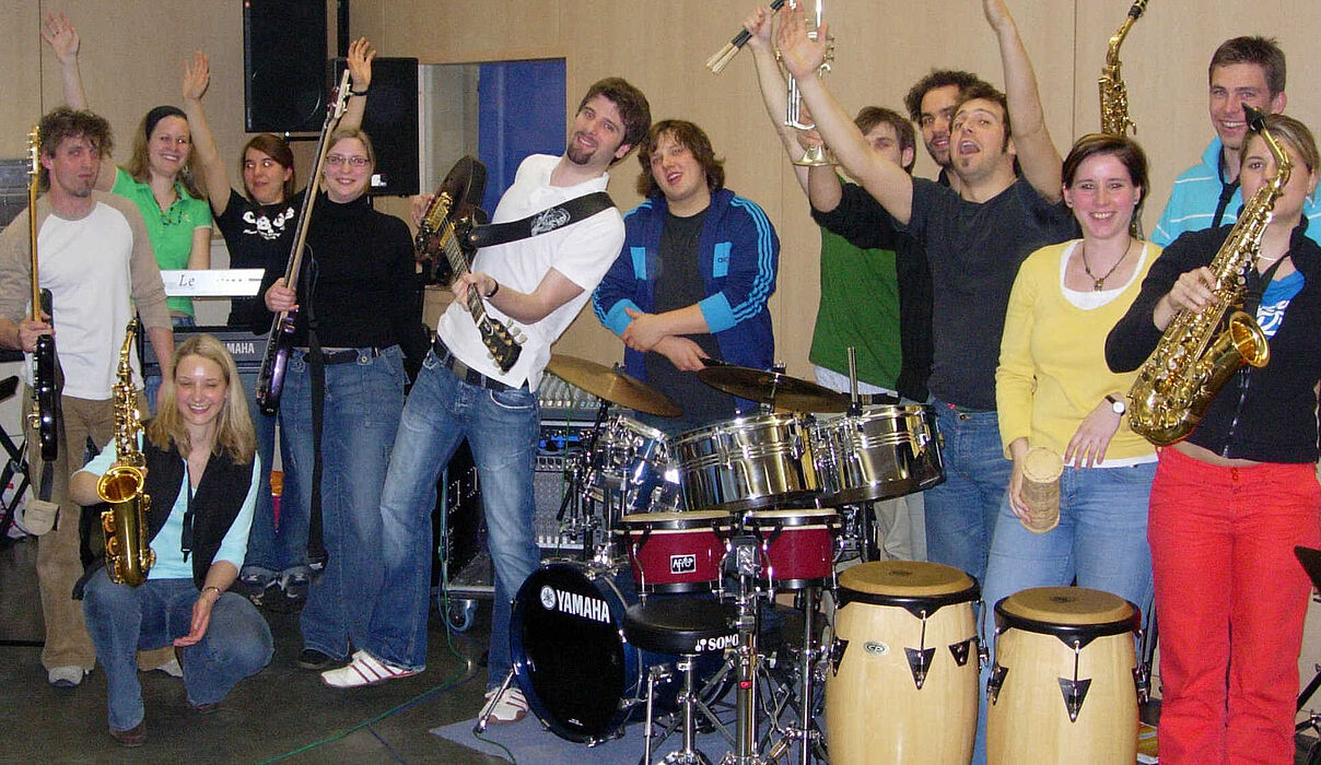 Foto: Feedback freut sich auf den Auftritt in der Kulte am 16. Juni 2006.