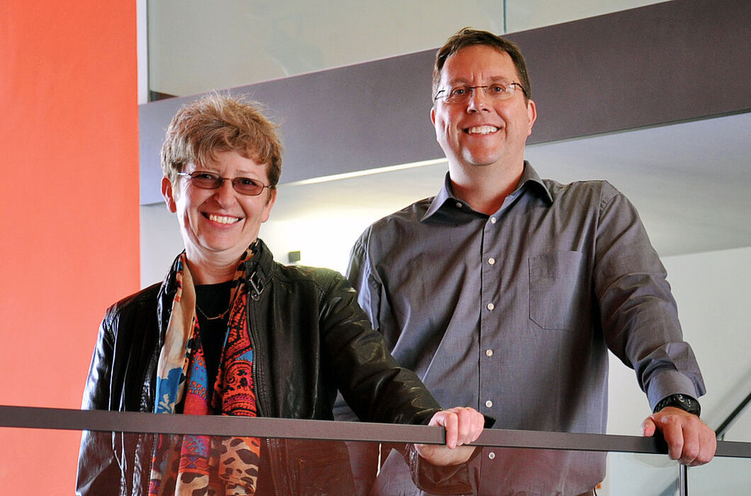 Foto (Universität Paderborn): Prof. Dr. Sybille Hellebrand und Prof. Dr. Marco Platzner