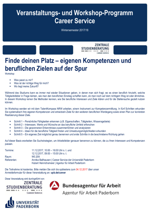 Abbildung: Flyer/Plakat