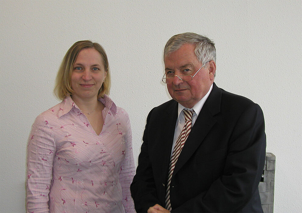 Foto: Erhielten Auszeichnung in den USA:  Prof. Dr.-Ing. Helmut Potente und Dipl.-Ing. Anne Thümen vom Institut für Kunststofftechnik KTP der Universität Paderborn