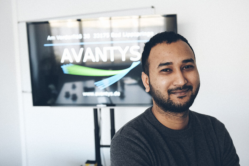 Foto: Sourav Senapati aus Indien, Student im Masterstudium Informatik der Universität Paderborn