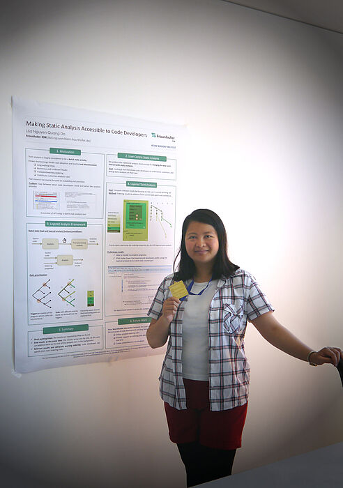 Foto: Thien-Duyen Lisa Nguyen Quang Do ist wissenschaftliche Mitarbeiterin am Fraunhofer IEM in der Abteilung Softwaretechnik.