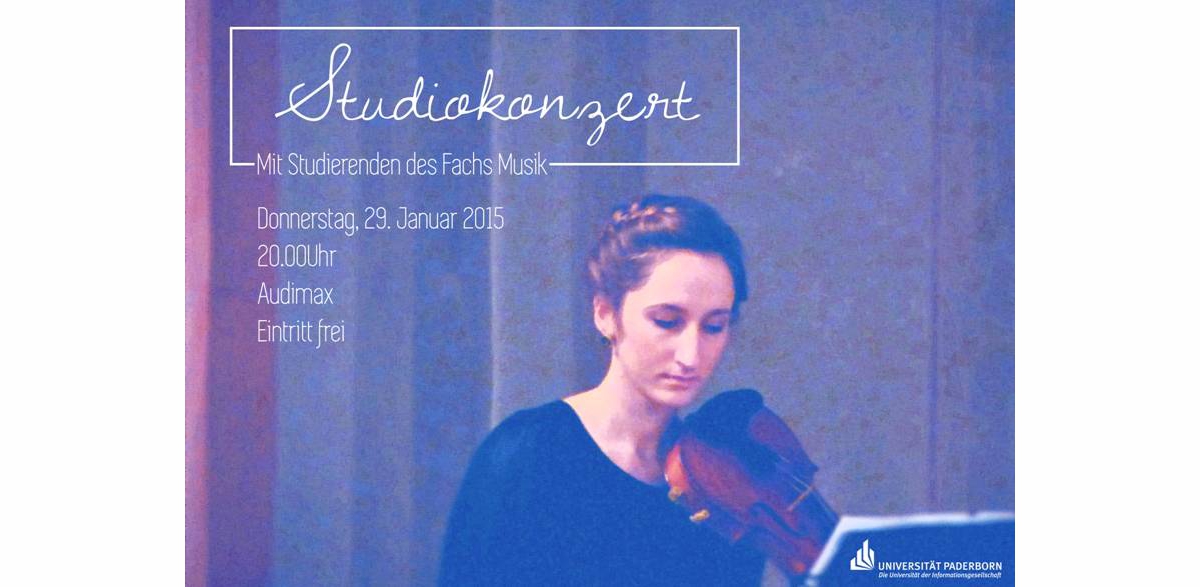 Abbildung: Wirkt im Studiokonzert der Uni mit: Martha Schäfer, Violine (Fotograf: Jörg Erkel)