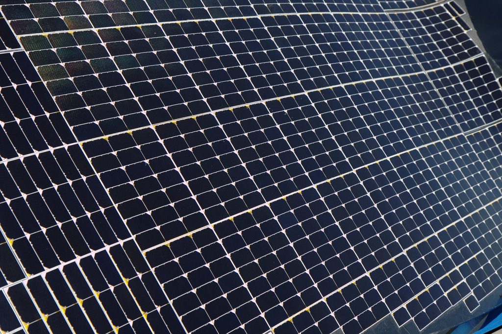 Foto (Steve Rainwater, flickr; Link: https://creativecommons.org/licenses/by-sa/2.0/): Solarzellen für die Energiegewinnung. 
