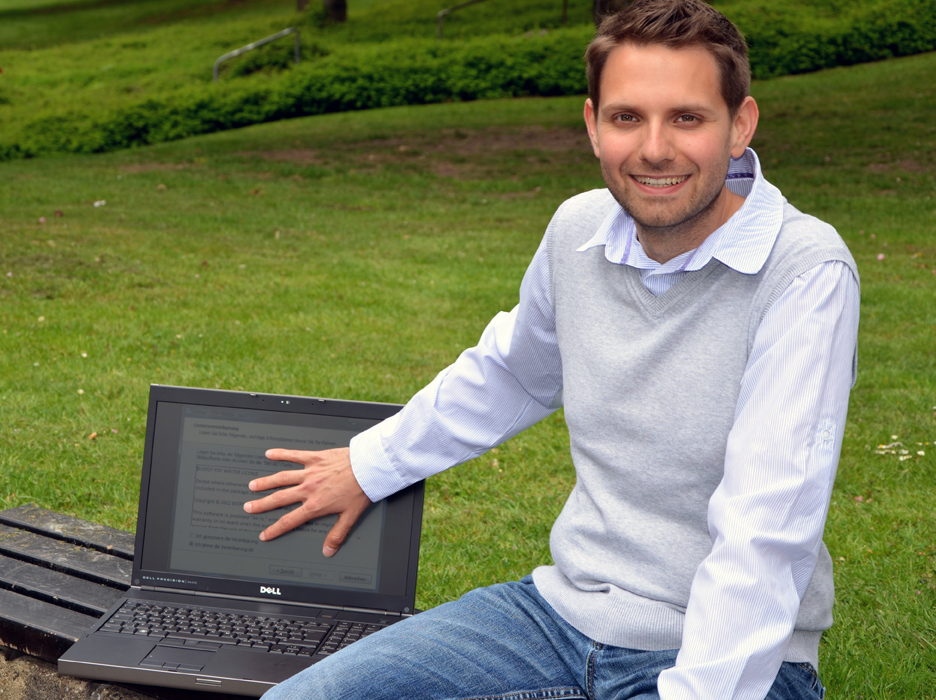 Foto: Digitales Rechtemanagement bei Software-Lizenzen: Ronald Petrlic versperrt Nutzerprofilen den Weg.