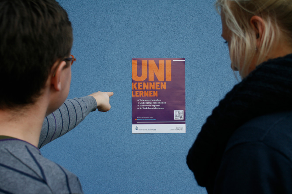 Foto (Universität Paderborn, Cinderella Schröder): Zielgerichtet ins Studium: Studiengänge an der Uni Paderborn kennen lernen.