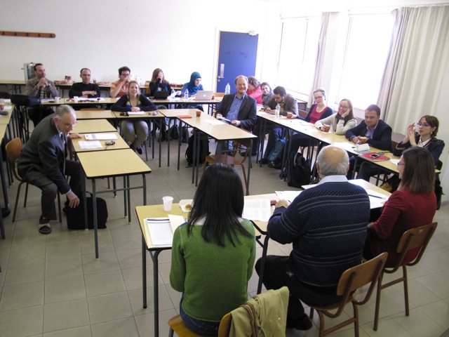 Abbildung: Workshop bei der libanesisch-deutschen Begegnung im Libanon im März 2013