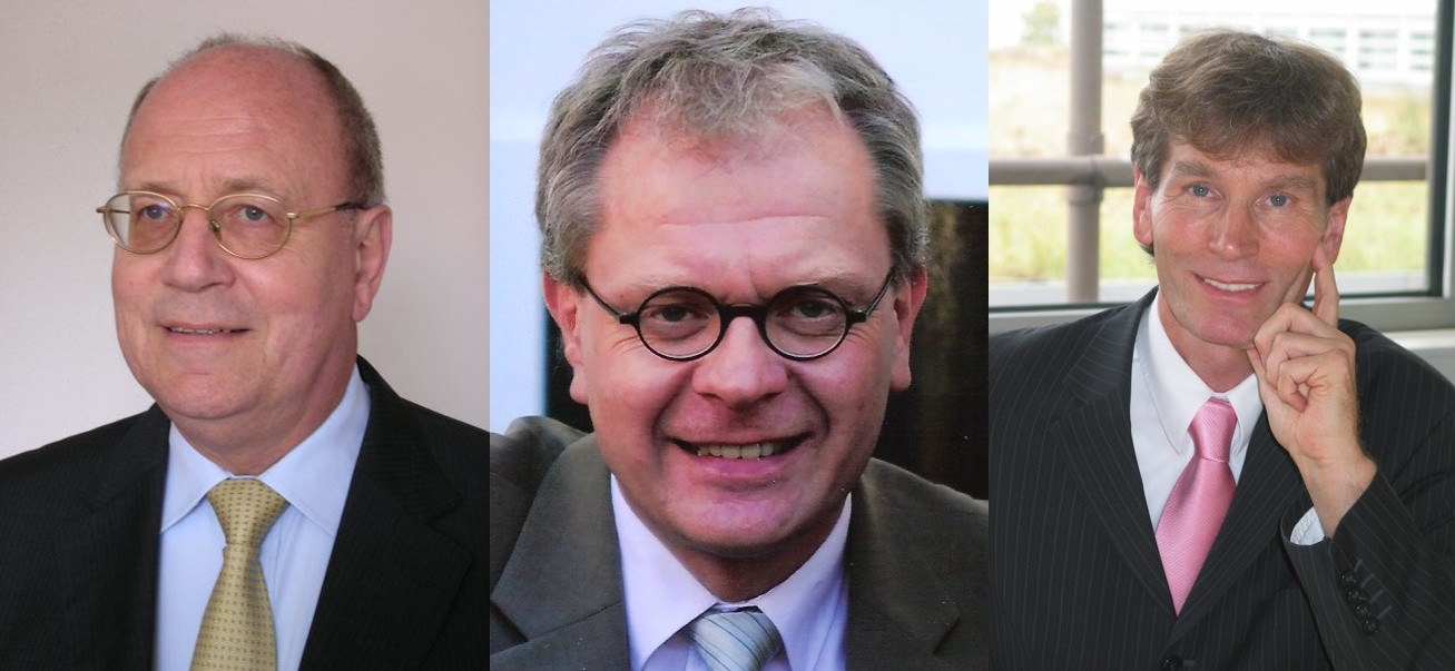Fotos (v.l.): Prof. Dr. Joachim Herzig, Prof. Dr. Matthias Rath, Prof. Dr. Nikolaus Risch