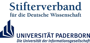 Abbildung: Logos des Stifterverbandes für die Deutsche Wissenschaft e. V. und der Universität Paderborn