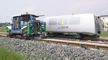 Foto (Universität Paderborn – Neue Bahntechnik): RailCab-System