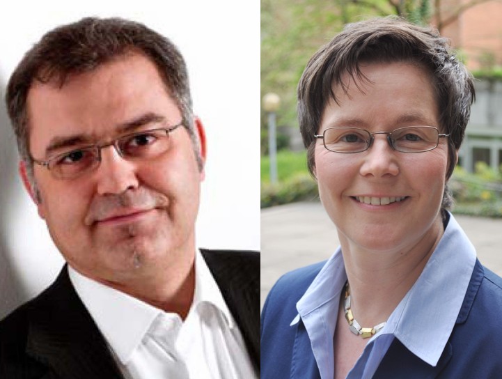 Foto: Prof. Dr.-Ing. Christoph Scheytt und Prof. Dr. Margit Rösler