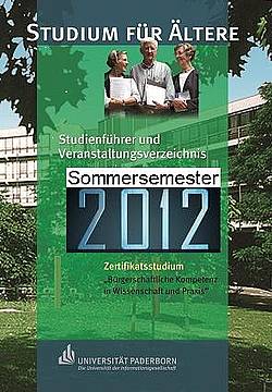 Abbildung: Veranstaltungsverzeichnis Studium für Ältere