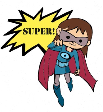 Abbildung: Comicfigur Superkind