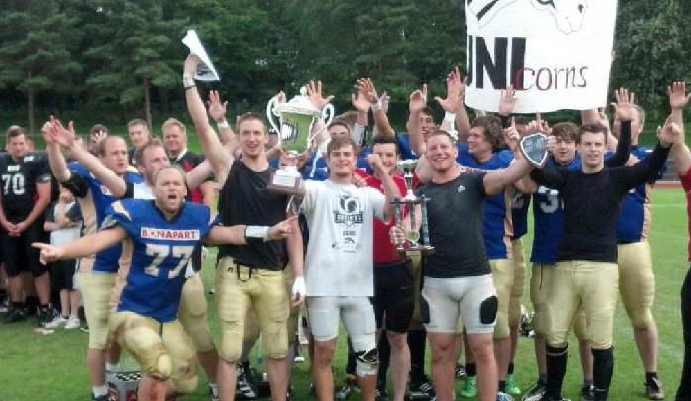 Abbildung (© Christopher Stoll / Paderborn Unicorns): Die siegreichen UNIcorns