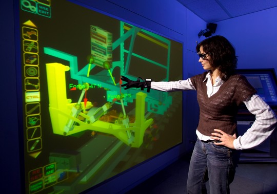 Foto (HNI): Studierende lernen die neuesten Design-Werkzeuge kennen - Virtual Reality