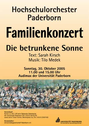 Foto: Plakat des Hochschulorchesters